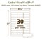 Avery EcoFriendly Mailing Labels, Inkjet/Laser Printers, 1x2.63, Wht, PK3000 48460 - alternate 14